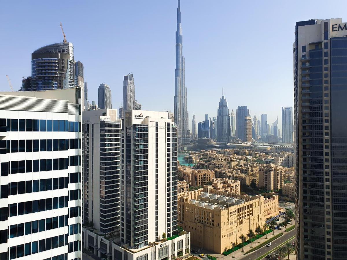 Luxury Studios With Burj Khalifa Or Canal View In Downtown - Marquise Square Tower دبي المظهر الخارجي الصورة