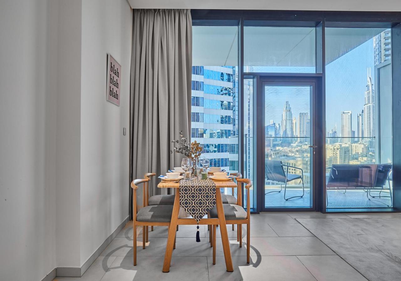 Luxury Studios With Burj Khalifa Or Canal View In Downtown - Marquise Square Tower دبي المظهر الخارجي الصورة